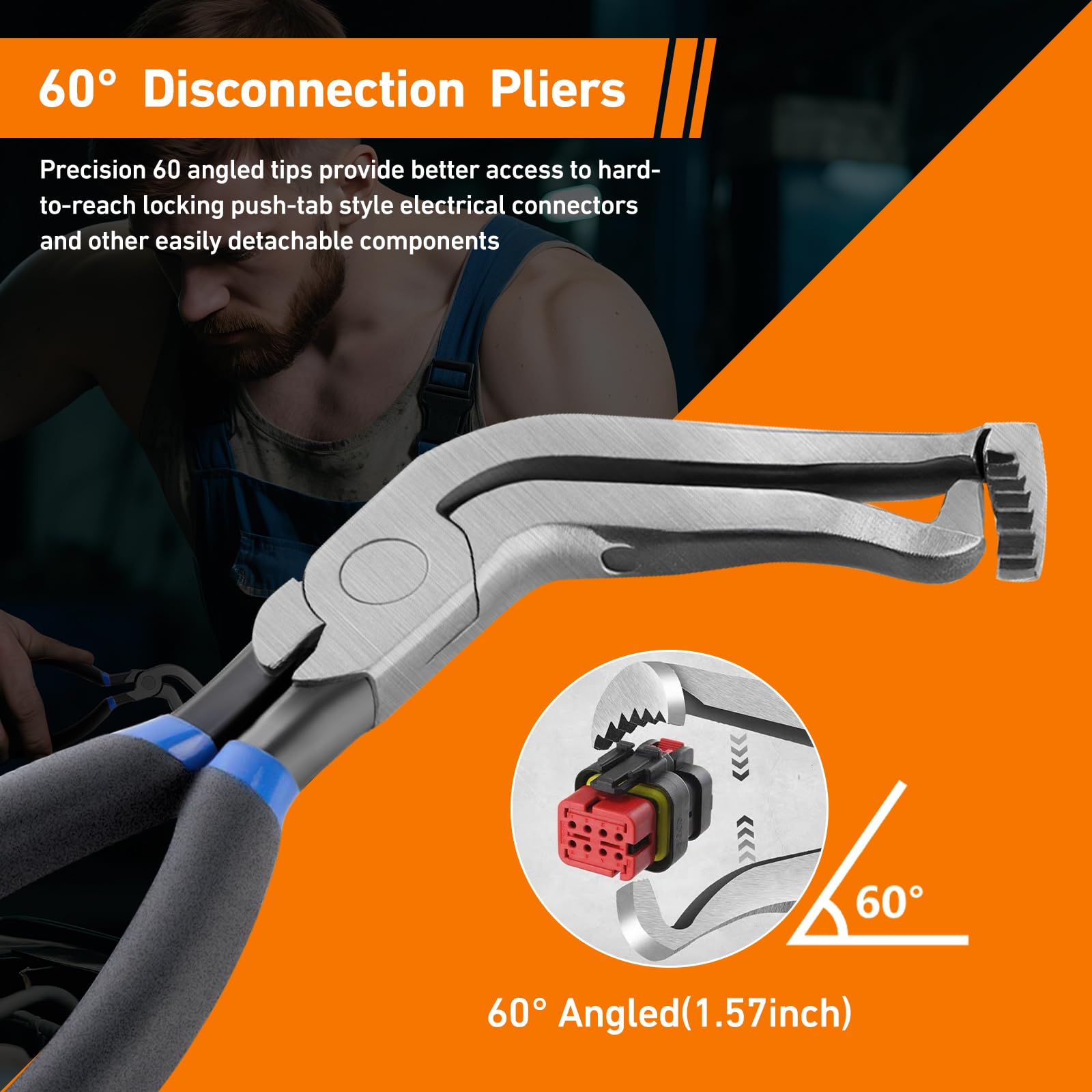 3Pcs Electrical Disconnect Pliers 37960/37980, Electrical Connector Separator 13120, 8