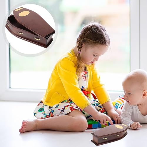 Miniatura 6 de LUOZZY Modelo de ataúd de madera en miniatura para casa de muñecas Mini ataúd Prop Halloween casa de muñecas accesorios decoración