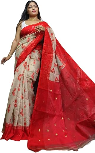 Basak Creation New ARF Shuile Soft Dhakai Jamdani Saree