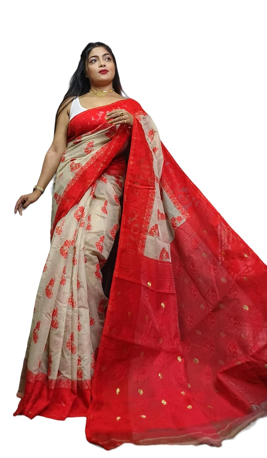 Basak Creation New ARF Shuile Soft Dhakai Jamdani Saree - Review, Price and Buying Guide