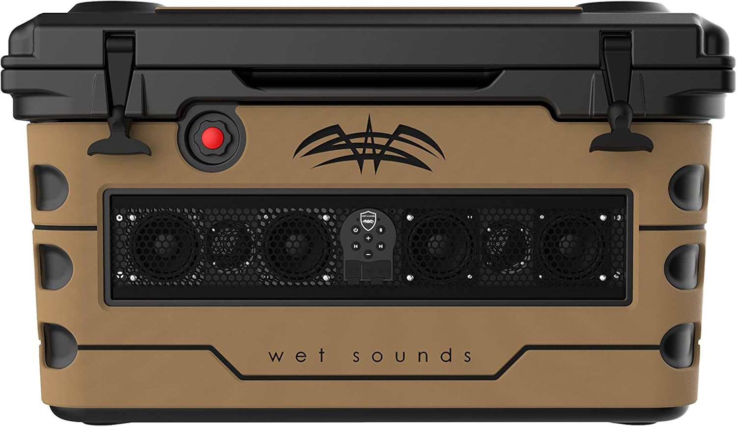 Wet Sounds Stealth SHIVR-55-BLK Black High Output Audio Cooler Speaker System + Full Gator Step Kit - Whiskey Over Black - Image 2