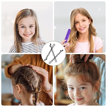Mini Bobby Pins Black, 150 Count 1.38 Inch Small Bobby Pins with Storage Box for Kids, Girls and Women, Premium Hair Mini Pins for All Hair Types - Black