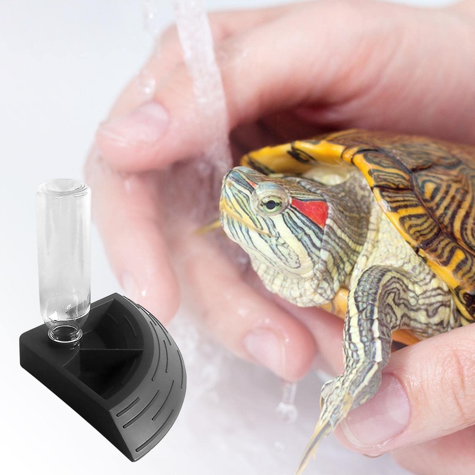 4X Botella de Agua Automática para Reptiles, Terrario, Cuenco Esquinero, Dispensador de Agua, Decoración de Hábitat, Comedero Y para Tortugas