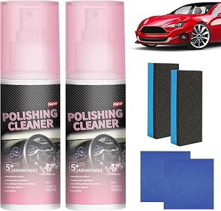 Polishing Cleaner for Car Interior Detailing – Car Interior Cleaner, Multi-Surface Interior Cleaner & Protectant, Restores Shine to Leather, Rubber & Plastic, Easy Application for Daily Vehicle Care