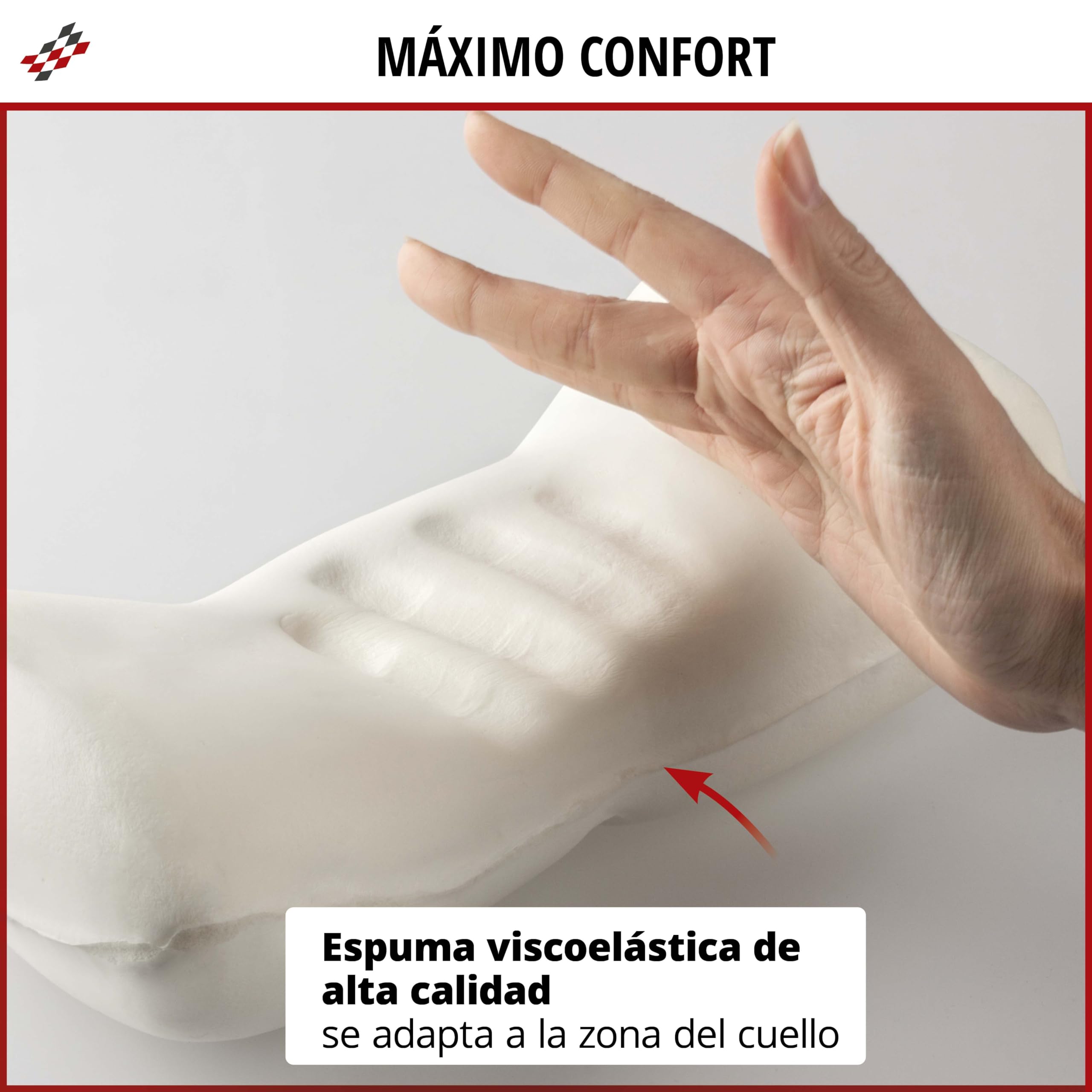 WALSER soporte cervical Mila de piel de cordero, almohada cervical-piel de cordero-coche, cojín para la cabeza en el coche antracita