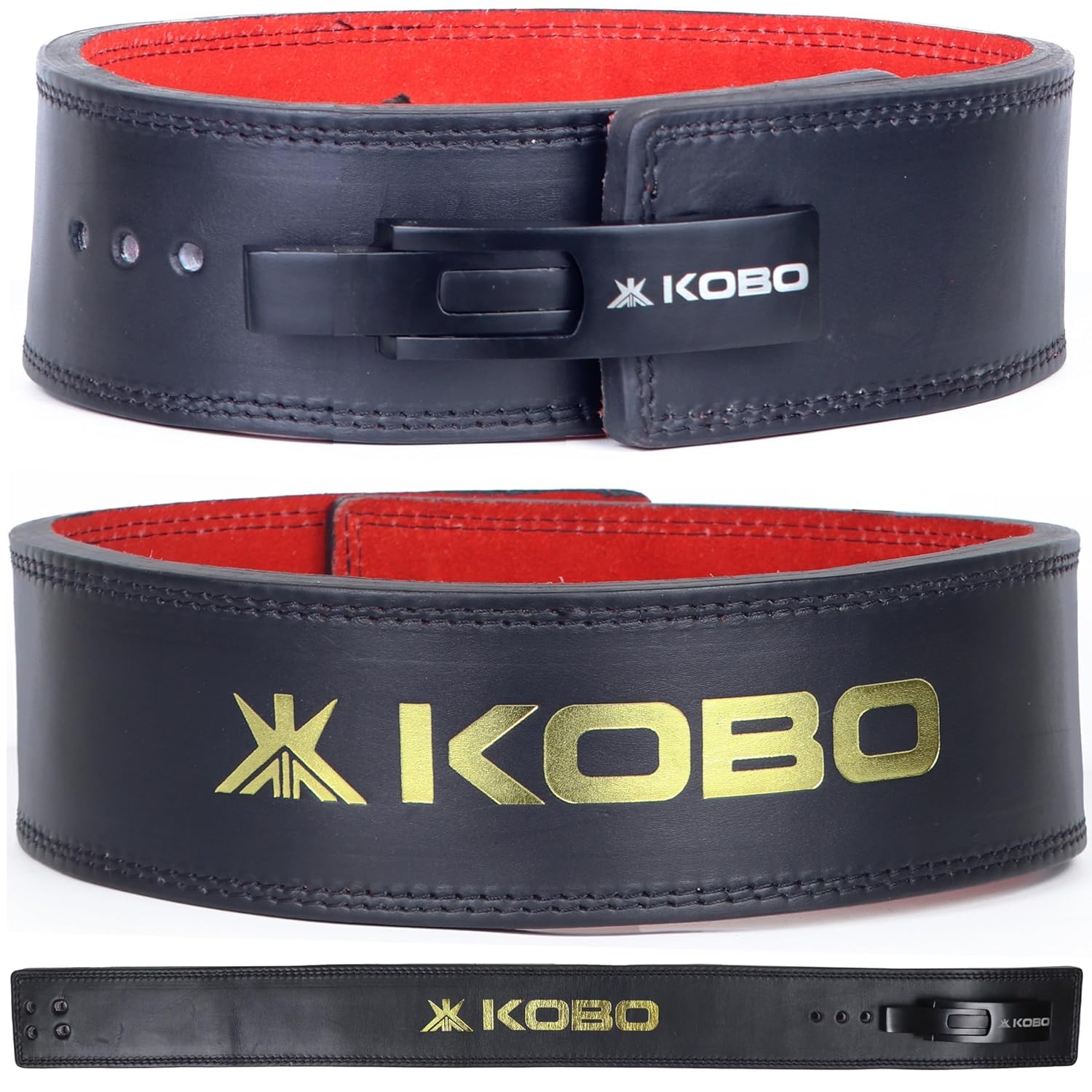 Kobo 13mm Lever Belt Weight Lifting Gym Fitness, Natural Genuine Leather, 4” Wide Back Support, 9 Adjustable Holes, Powerlifting Bodybuilding Deadlift Squat Workout Strength Training, Men Women WTB-15 (B0C1VL3QHR) Amazon Price History, Amazon Price Tracker
