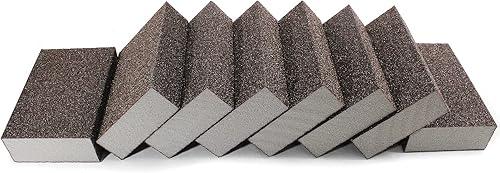 Miniatura 2 de Bloque de lijado grueso de grano 60  12 piezas, esponja de lija húmeda y seca, bloque de papel de lija de espuma, lavable y reutilizable, esponja de