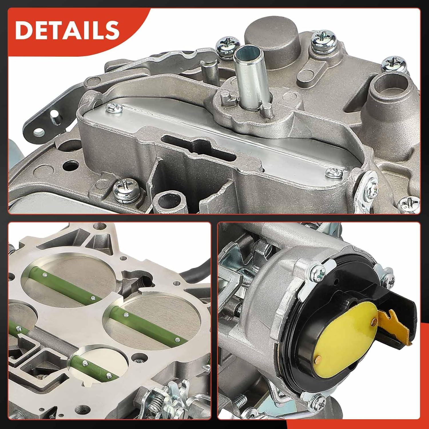 A-Premium 4 Barrel Carburetor Compatible with 1904R 1906R Rochester Quadrajet Chevrolet Camaro 1987-1990, Caprice 1990, Corvette 1990, 5.0L 305Cu 5.7L 350Cu, Replace# 17066422, Electric Choke