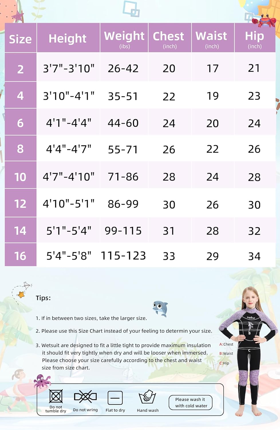 Vofiw Kids Wetsuit for Boys Girls Toddlers Youth, 2.5mm 3mm Neoprene Back Zip Shorty Wet Suits Thermal Full Body Wetsuits Keep Warm Swimsuits for Swimming Diving Surfing Snorkeling : Sports & Outdoors