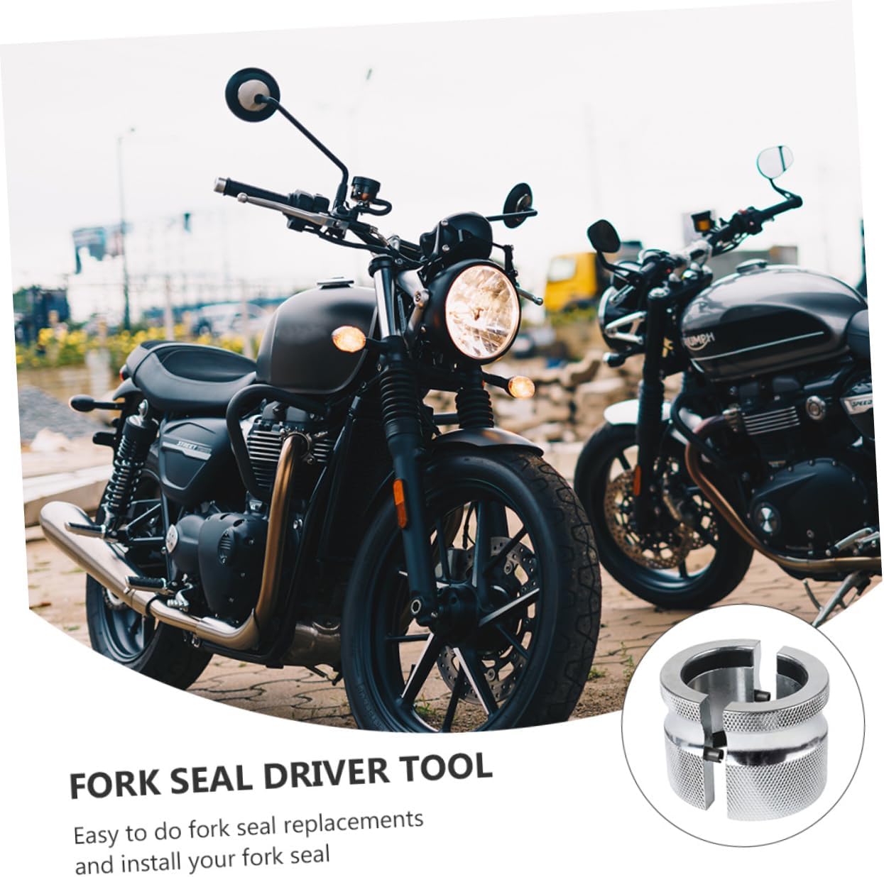 1set Adjustable Fork Seal Driver Tool Professional Installation Tool for Motorcycles Construction Easy Fork Replacement