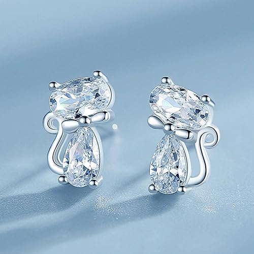 Earrings for Women Ladies Cat Trendy Cute Animal Fashion Personality Jewelry Gifts