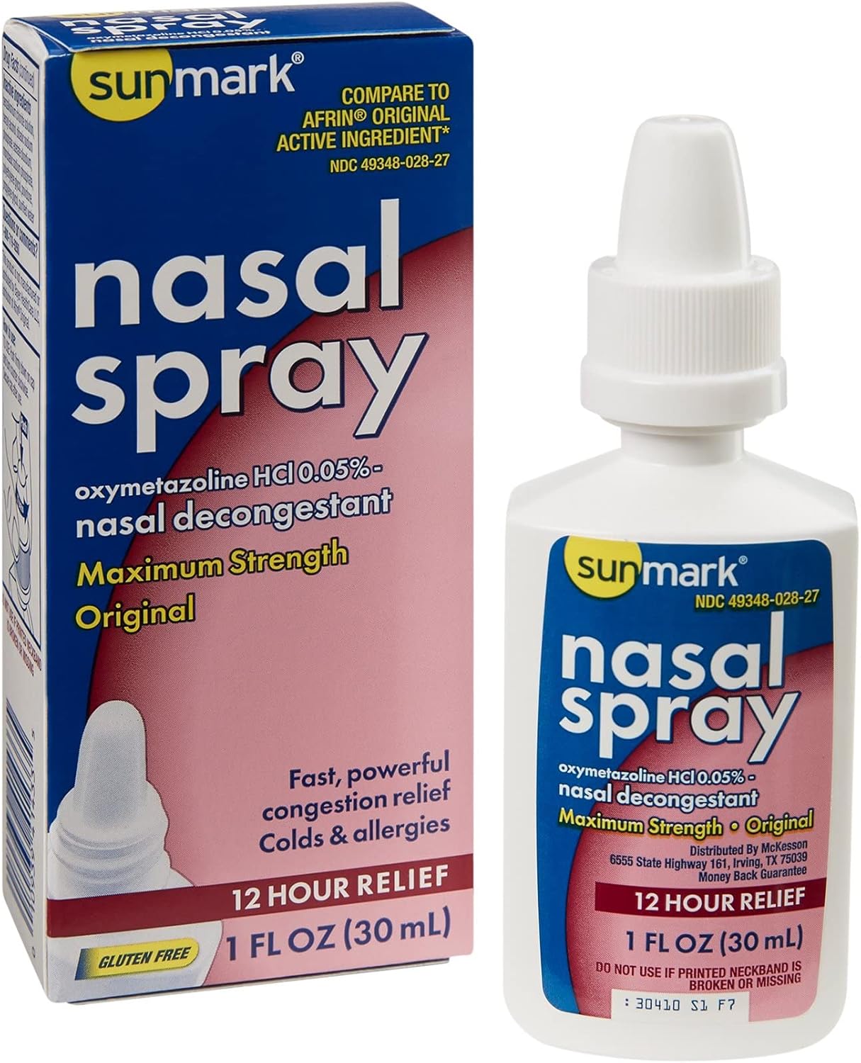 Sunmark Nasal Spray No Drip 12Hour 30 ML Health