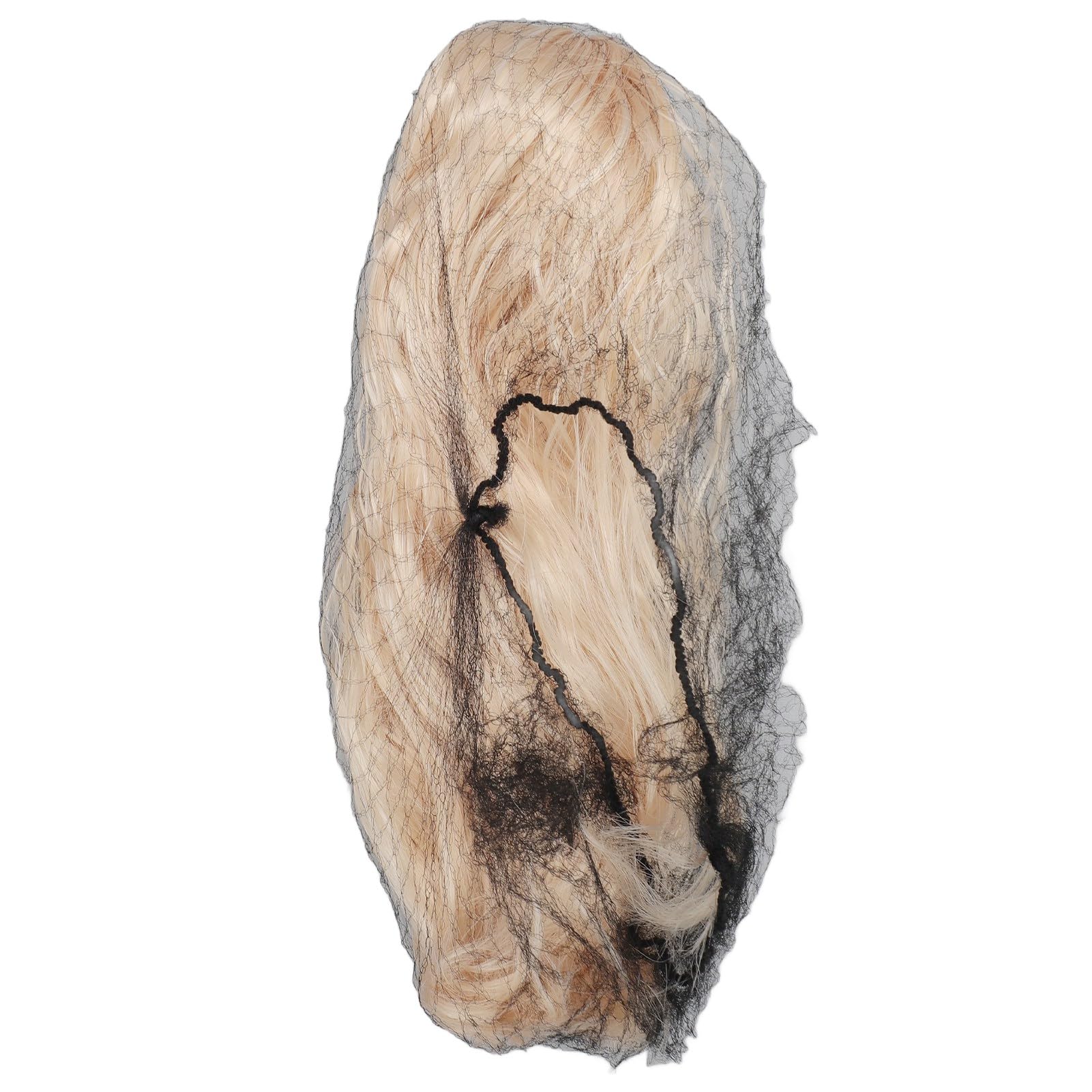 Parrucche per Bambole per 1/4 BJD, Parrucca in Fibra Sintetica Ondulata Lunga con Frangia, Adatta per Circonferenza della Testa di 18,5-21 Cm, Cappuccio in Rete Traspirante per (Rosa pesca)