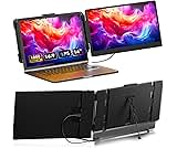 DZVW Laptop Screen Extender - 14" FHD 1080P Portable Extender Monitor for 13''-17.3" Laptops Plug & Play Compatible with Wins Mac Android Linux Chrome