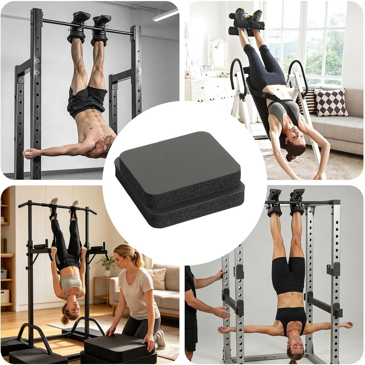 Thick Foam 2 Piece Inversion Boots Gym Yoga Exercise Workout Protector