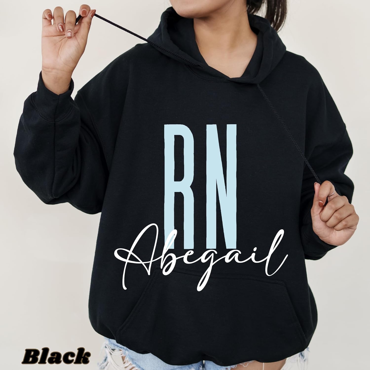 CUSTOM Unisex Nurse Sweatshirt and Hoodies - Personalized New Registered - Graduation Gift and Appreciation UNISEX - Image 4