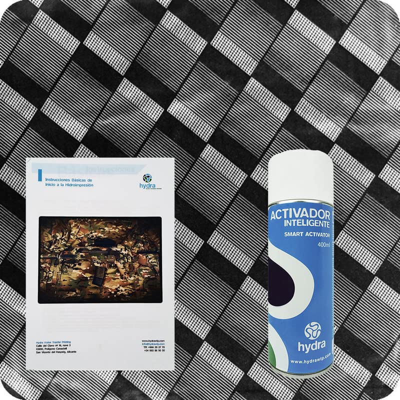 BASIC zestaw hydroprintu zawiera: 1 x aktywator hydrodruku 400 ml + 1 x instrukcja obsługi + 1 x folia do hydrodruku blacha aluminiowa Wymiary: szerokość: 50 cm, długość: 200 cm (HME-060)