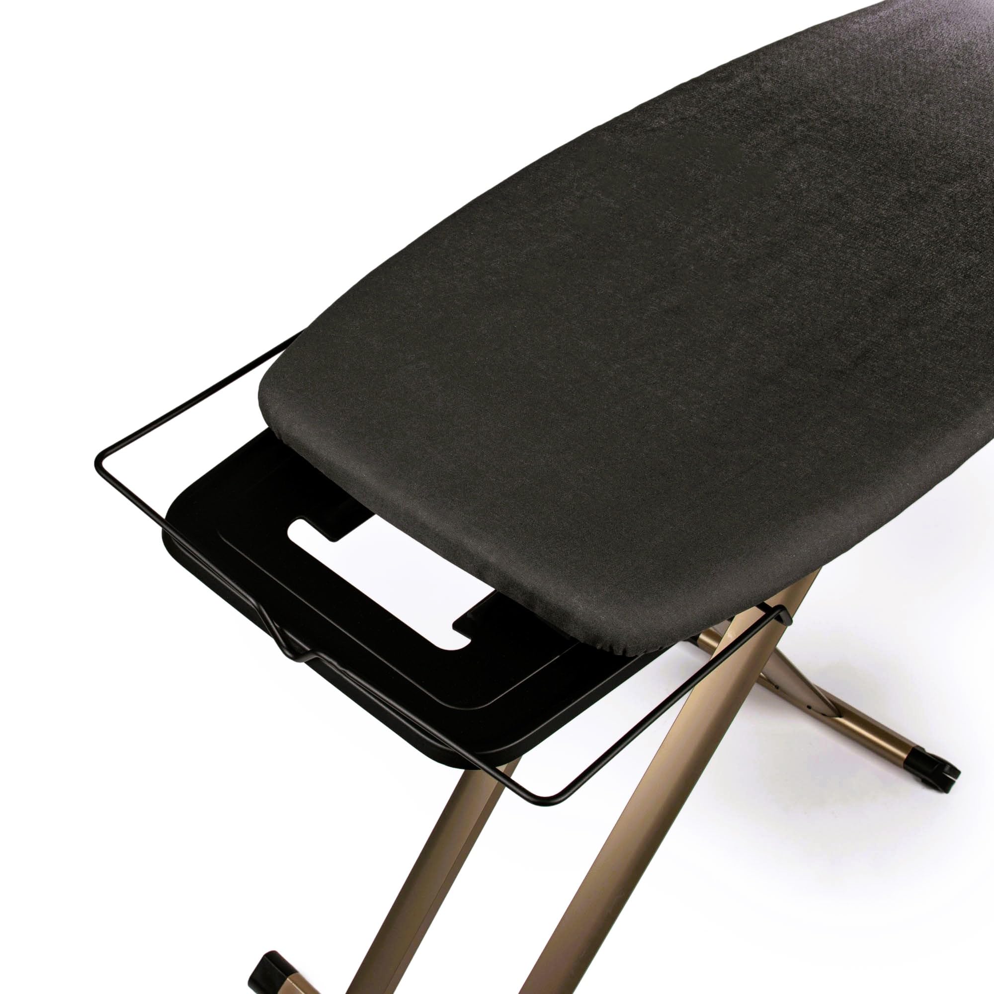 GoldVIP Table à Repasser Grande et Professionnelle | 130x47 cm | Pliable, Robuste et Stable | Hauteur Réglable | roulettes | Surface XXL Large | Aluminium | Idéale Centrales Vapeur | Fabriquée Europe