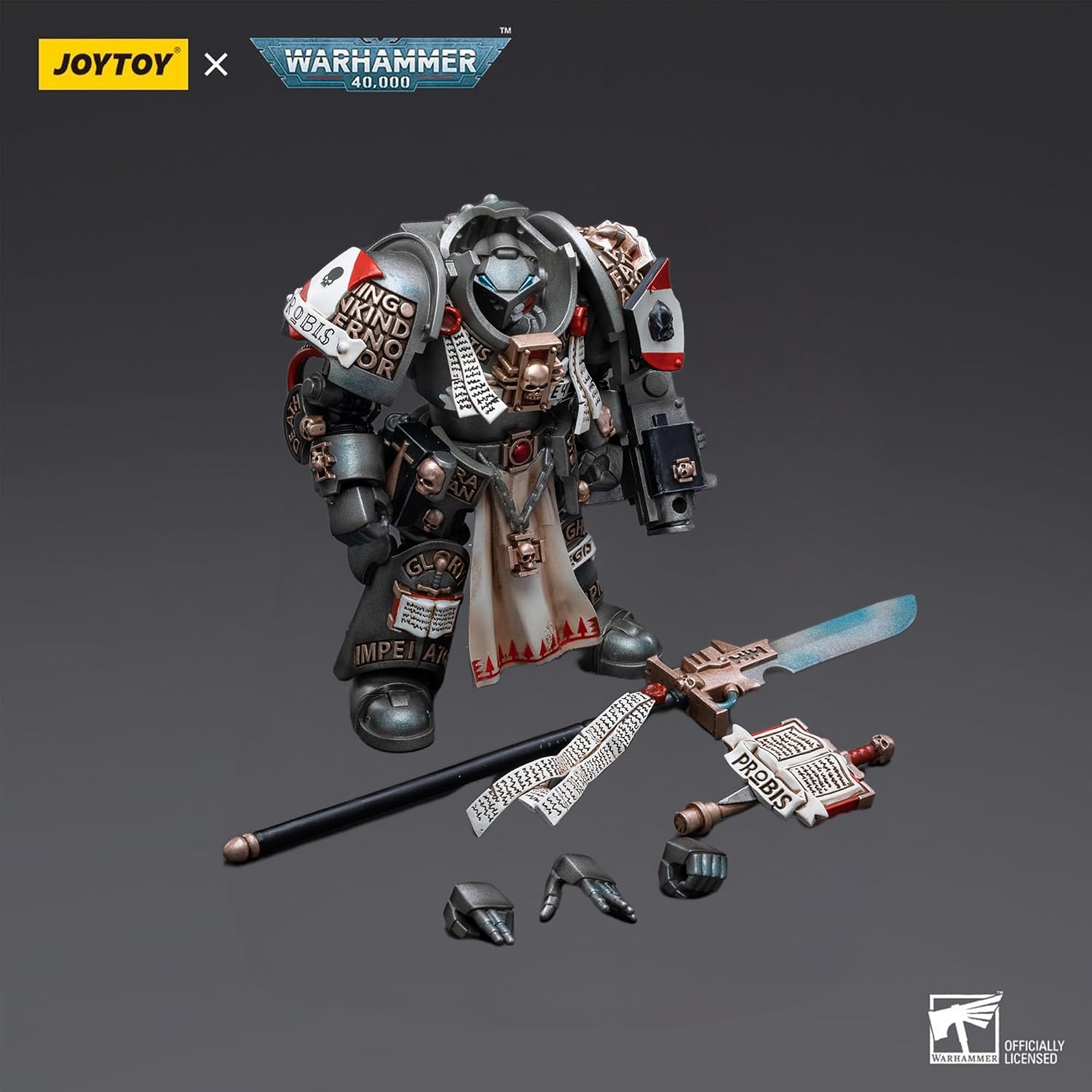 JOYTOY Warhammer 40k Grey Knights Terminator Jaric-Thule 1/18 Action Figure image 5
