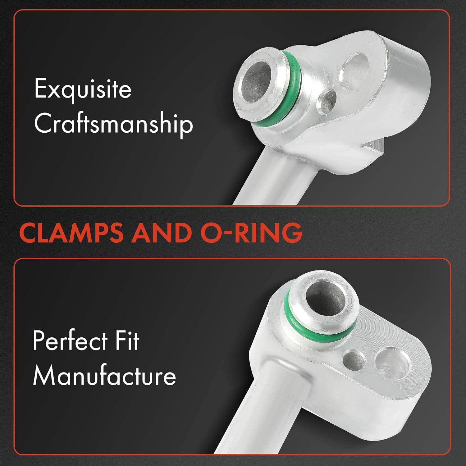 A-Premium A/C Discharge Line Hose Assembly Compatible with Toyota Sequoia, 2001-2007, 4.7L, Compressor to Condenser