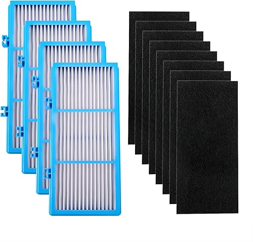 HAPF30AT - Filtro de repuesto compatible con filtro de aire total Holmes AER1, 4 True HEPA + 8 prefiltros de carbono