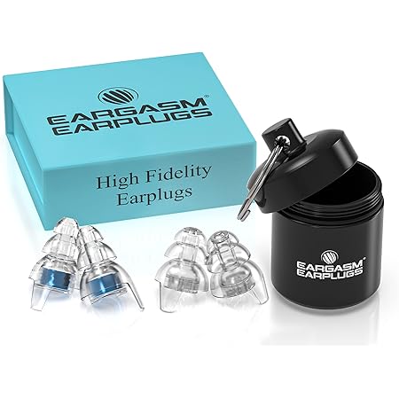 Eargasm High Fidelity Earplugs for Concerts Musicians Motorcycles Noise Sensitivity Conditions and More (Ear Plugs Come in Premium Gift Box Packaging) - Blue