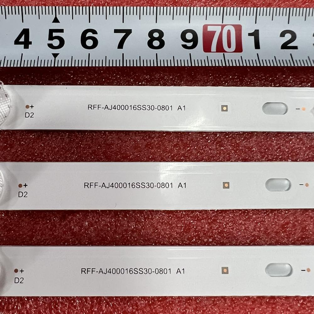 Bande LED 8 LED for Sharp RF-AJ400016SS30-0801 40BG3K 40BL5EA 40BL2EA 40BL3EA 40AJ2E 40AJ2I 40AJ2K 40AJ6IE 40AJ6KE LC-40UK7252E(3pcs Set for 1 TV)