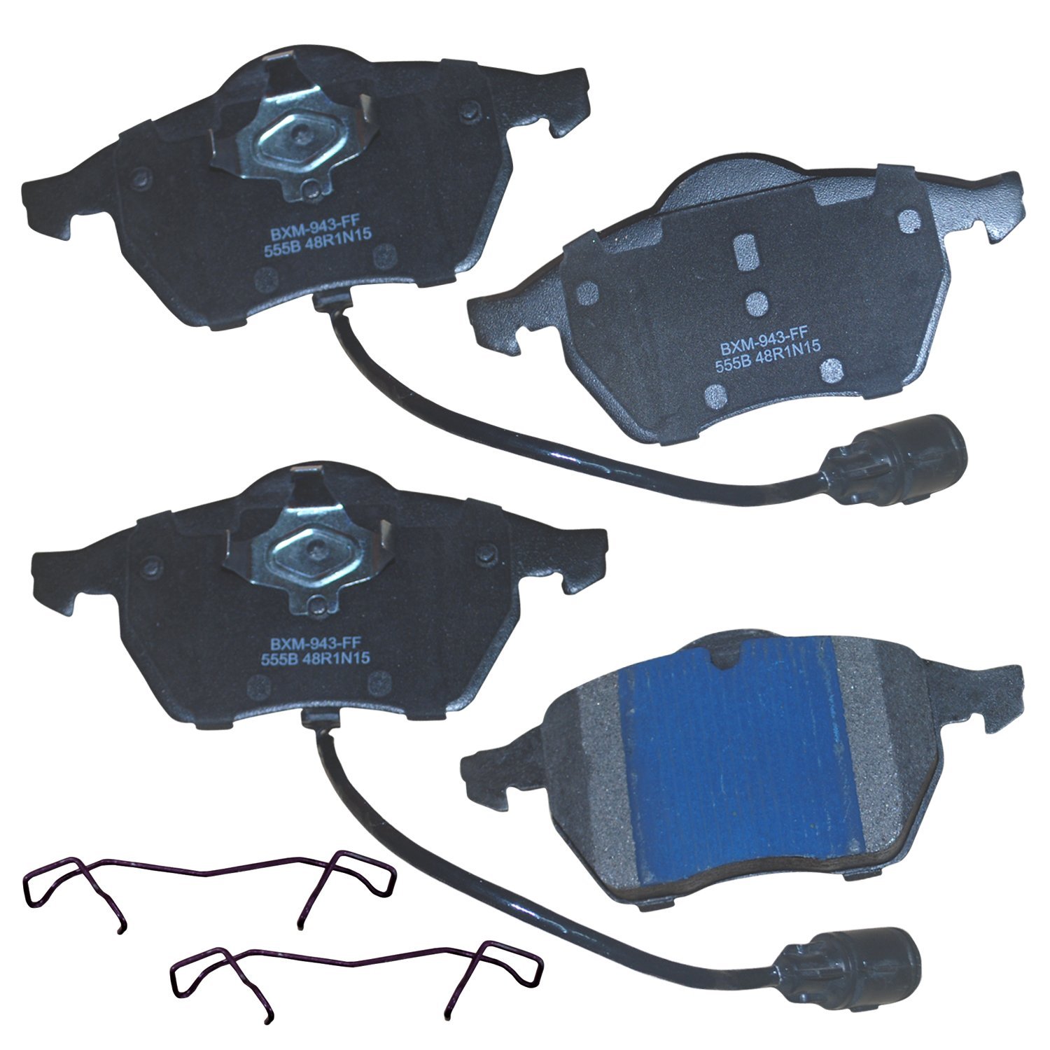 Bendix Premium SBM555B Semi-Metallic Front Brake Pads for Audi A6 1999, A6 Quattro 1999-1998, Volkswagen Passat 1999