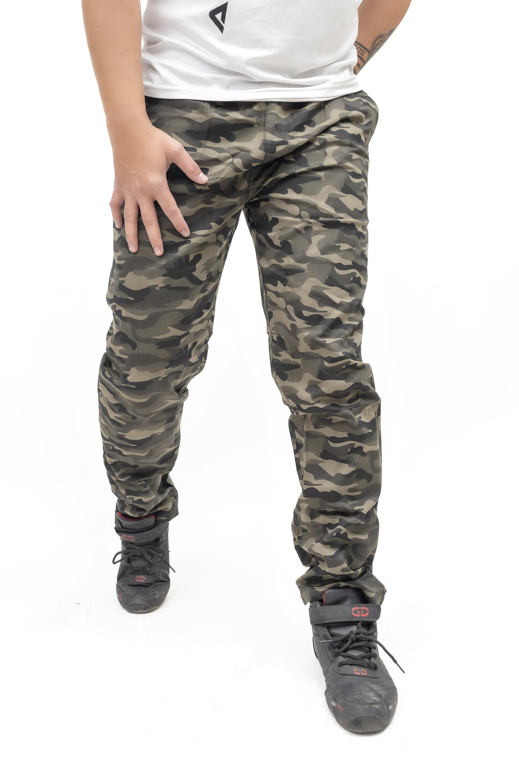 foxxy international Camo Track Pants for Men | Stylish Gym, Running & Casual Wear | Comfortable Active Wear Track with Elastic Waist & Pockets-picture-36