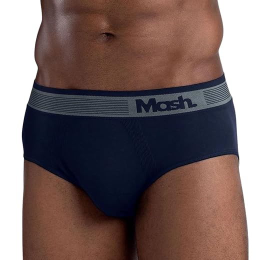 Cueca Slip Mash Sem Costura Microfibra Poliamida Toque Gelado Masculina