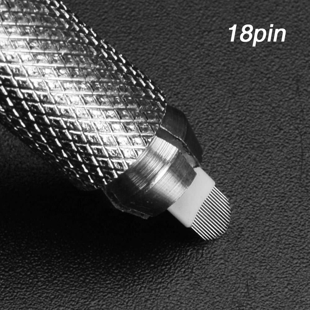 ATOMUS Microblading Kit Eyebrow Microblading Manual Tattoo Pen and Microblading Needle 7 Pin 12 Pin 14 Pin 18 Pin for Eyebrow Permanent Makeup