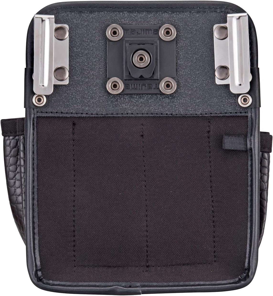 Tajima Safety System, Detachable Waist Bag, Croco, Electrician, 2 Tiers, High Strength, Flexible, Heavy Duty Synthetic Leather, Easy to Put on and Take Off, Easy to Attach to a Belt, Easy to