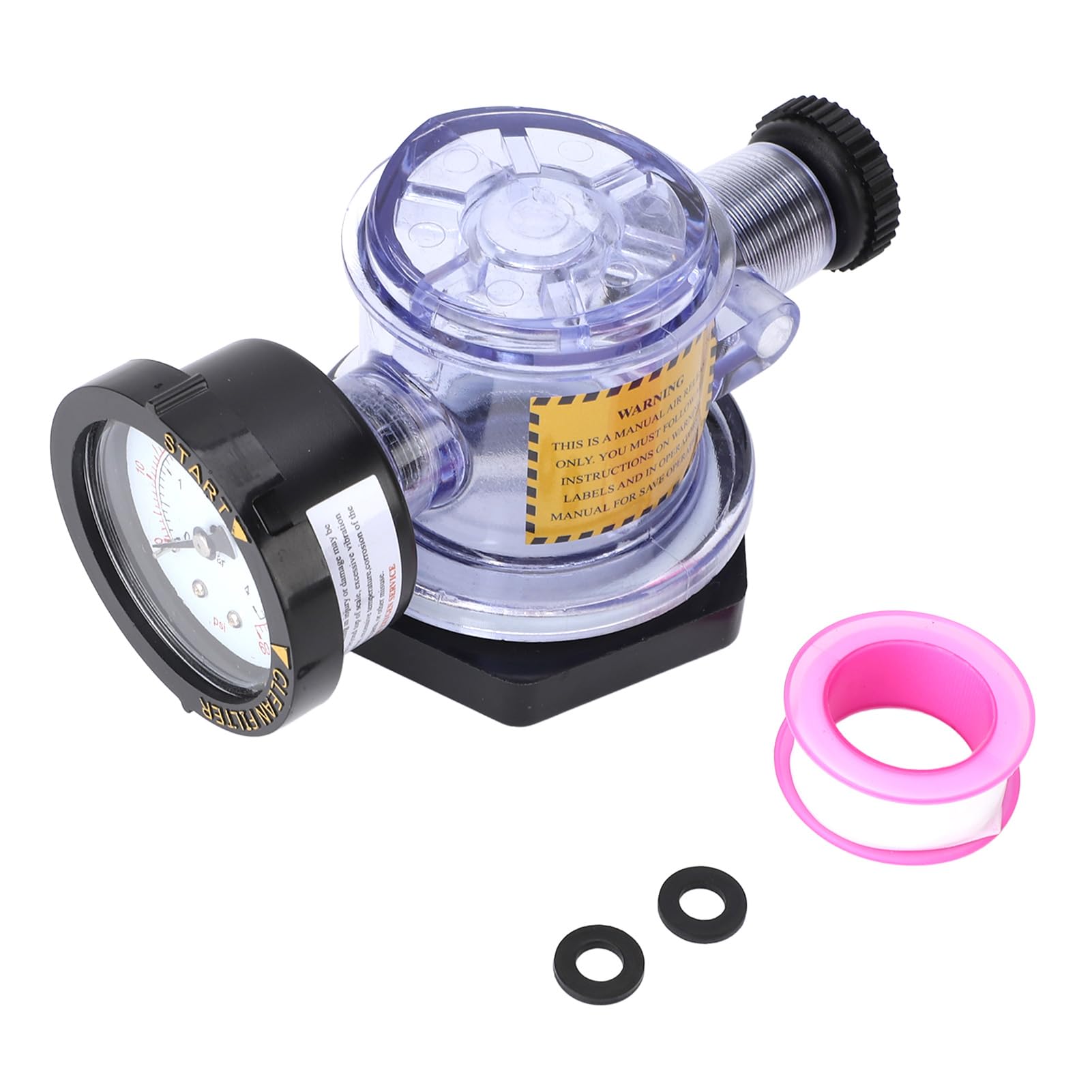 Valvola Manuale di Sollievo dell'Aria, 273564 2.4 Pollici di Sollievo Aria Set Pompa Parti di Ricambio con manometro per il Filtro SPA Piscina