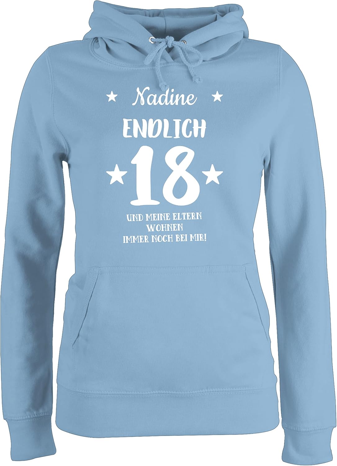 Shirtracer Personalisierter Damen Hoodie - Eigenen Text Drucken Lassen