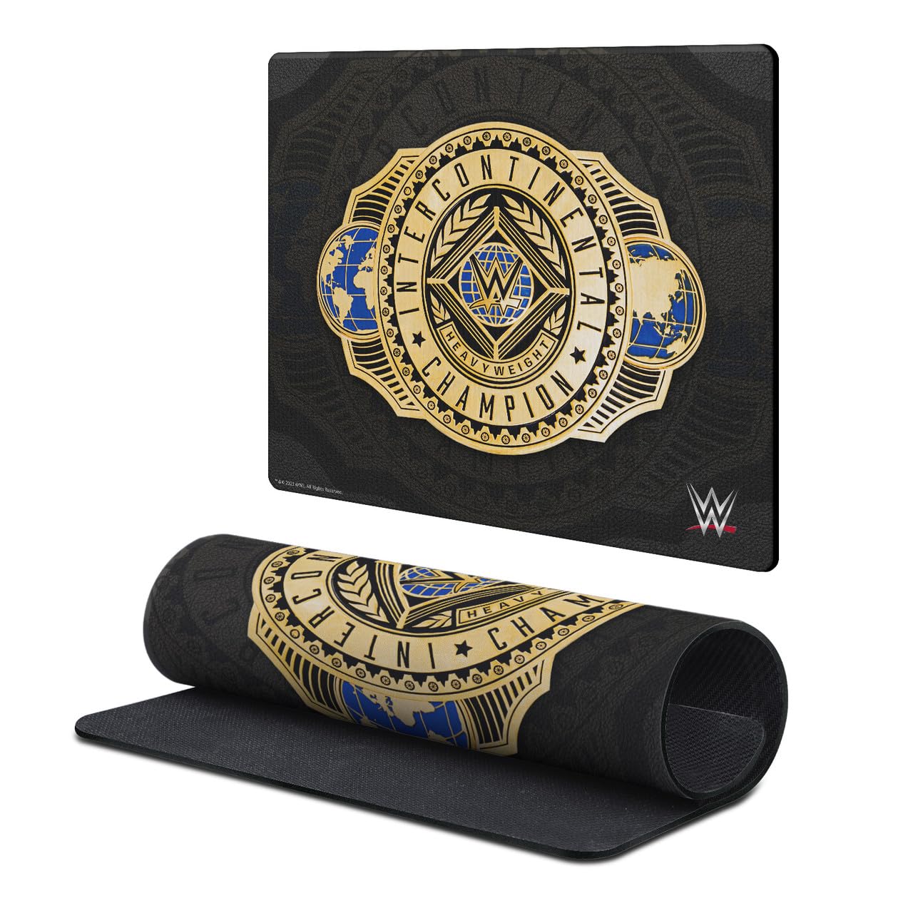 Head Case Designs Officially Licensed WWE Intercontinental Championship Title Belts 9.84 x 11.81 x 0.12 inches (250 x 300 mm) - S Gaming Office Desk PC Keyboard Mouse Mat Pad