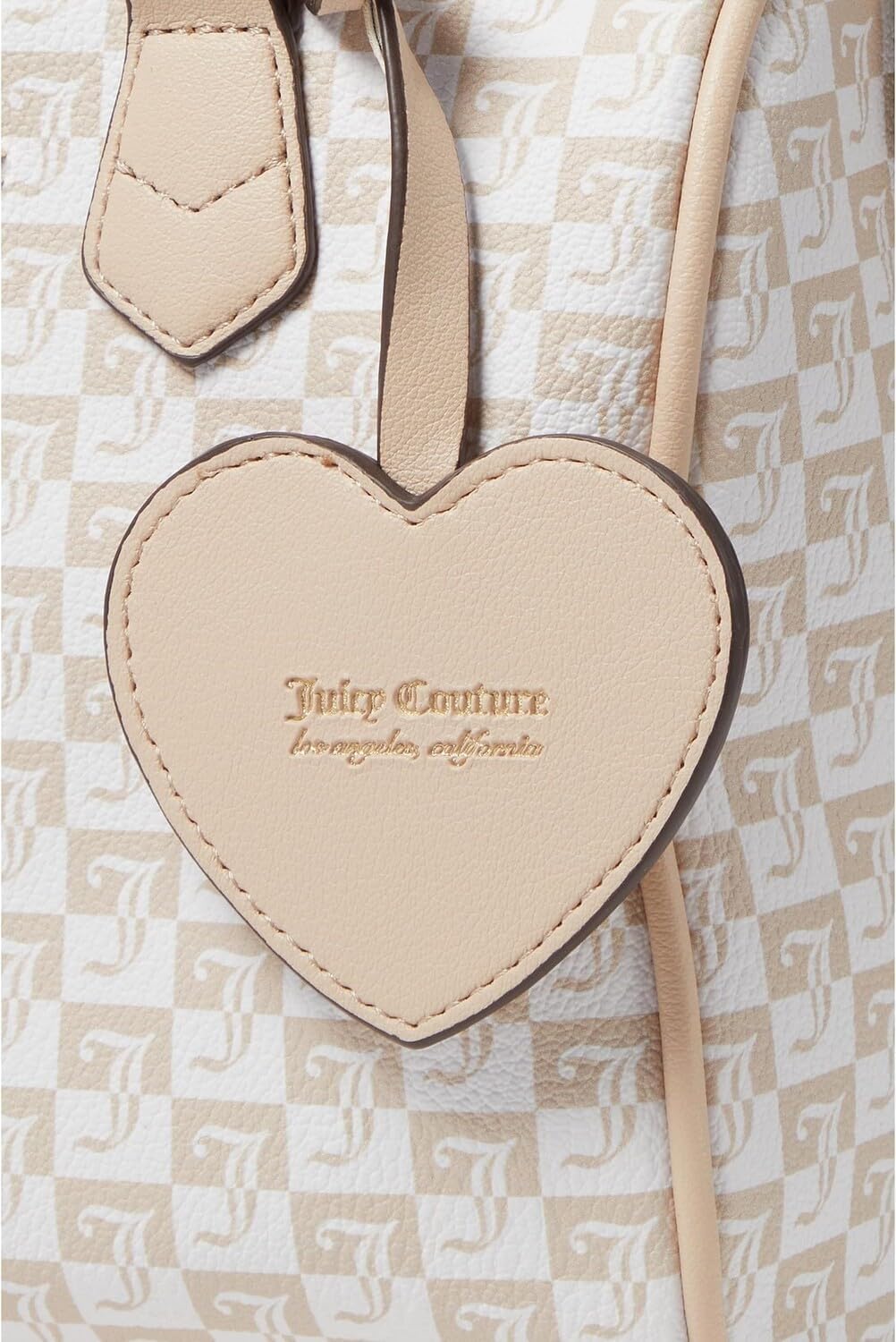Juicy Couture Logo J Satchel Geo Sandstone Fame Y2K Speedy Bag Purse