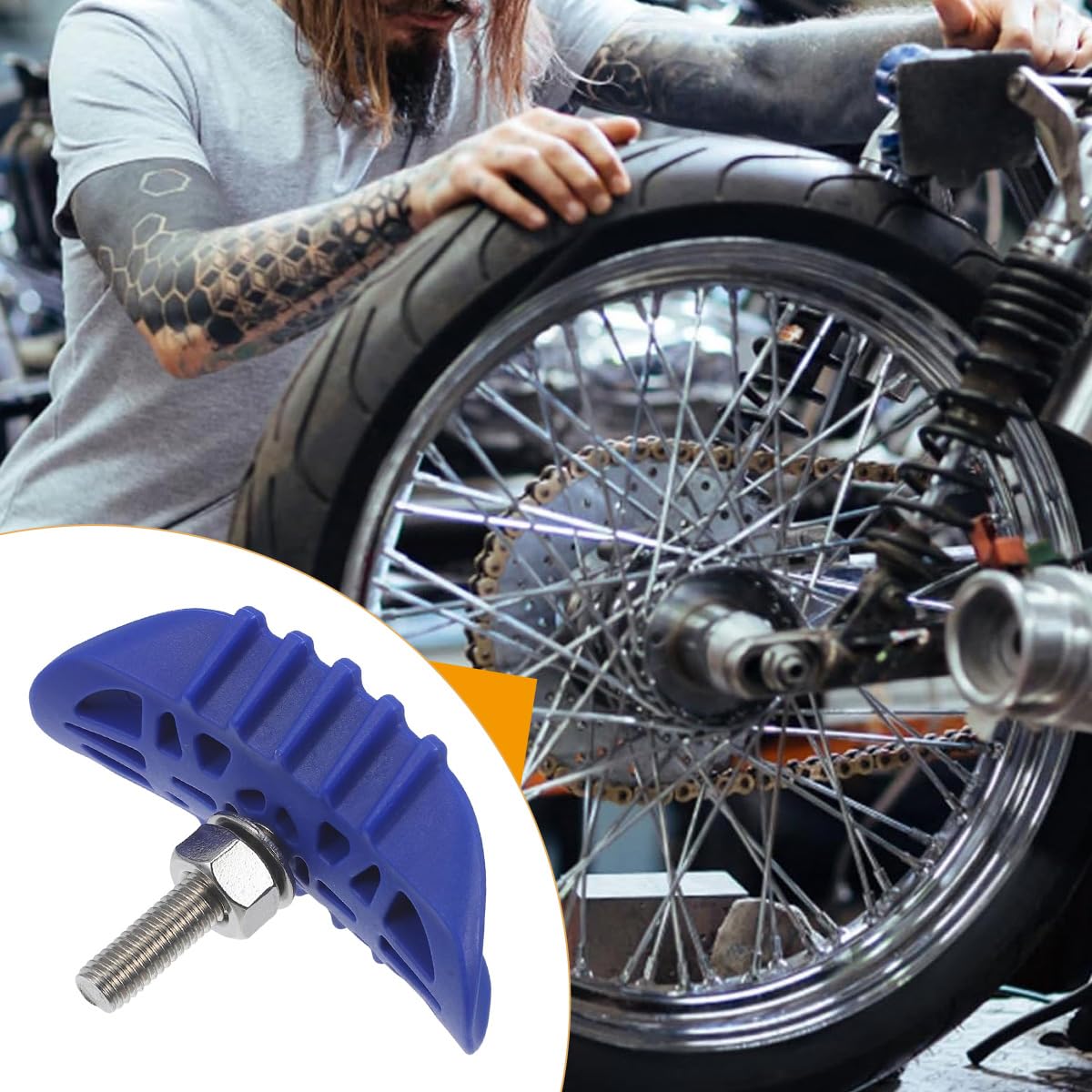 Huba Motorrad Reifenhalter Off-Road Motorrad Zubehör Reifenclips 1,85