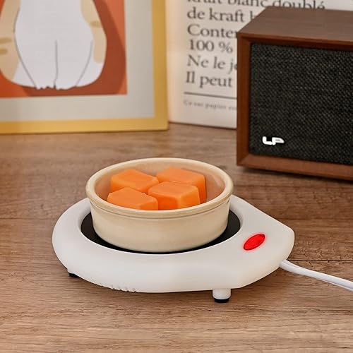 Miniatura 8 de ASAWASA Calentador de tazas de café, calentadores de velas para tarro grande, libera de forma segura aromas sin llama, disfruta de tu café caliente