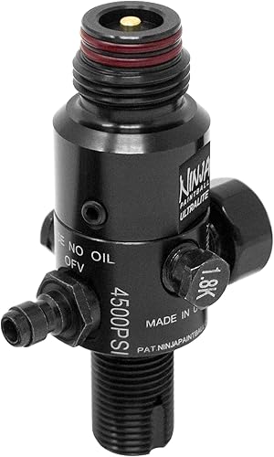 Miniatura 4 de Ninja Paintball Sistema de tanque de aire comprimido HPA de fibra de carbono 684500 Lite con regulador