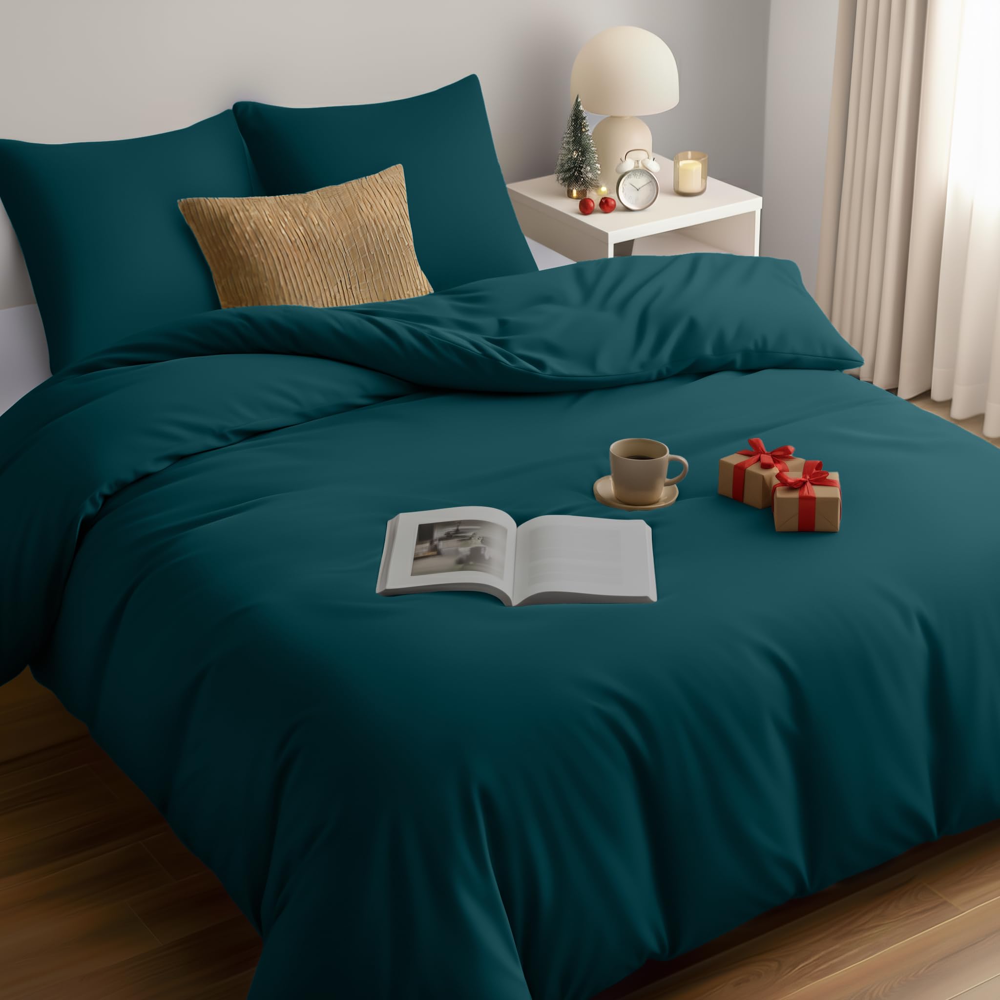 Utopia Bedding Funda Nordica Cama 180 - Microfibra Juego de Funda Nordica 240x260 cm y 2 Fundas de Almohada 65x65 cm (Blanco) — view 9