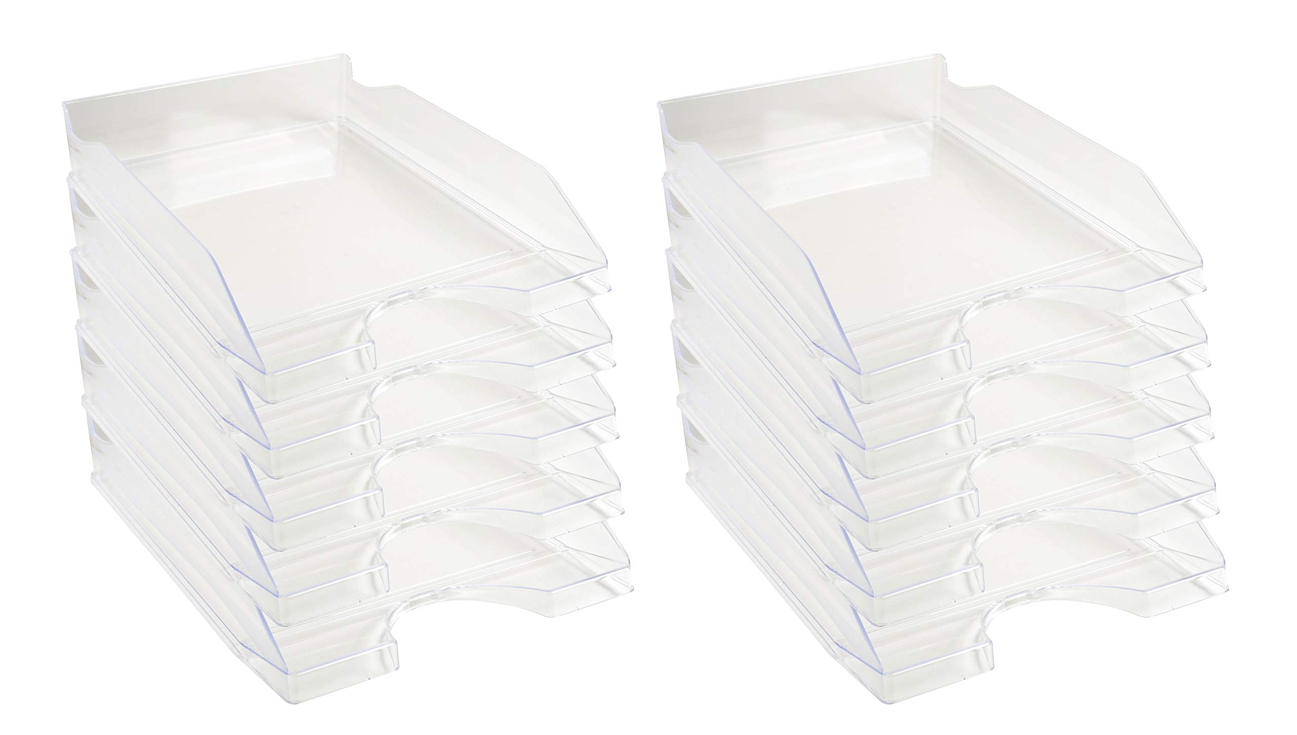 Exacompta Ecotray Letter Tray Crystal Pack Of 10