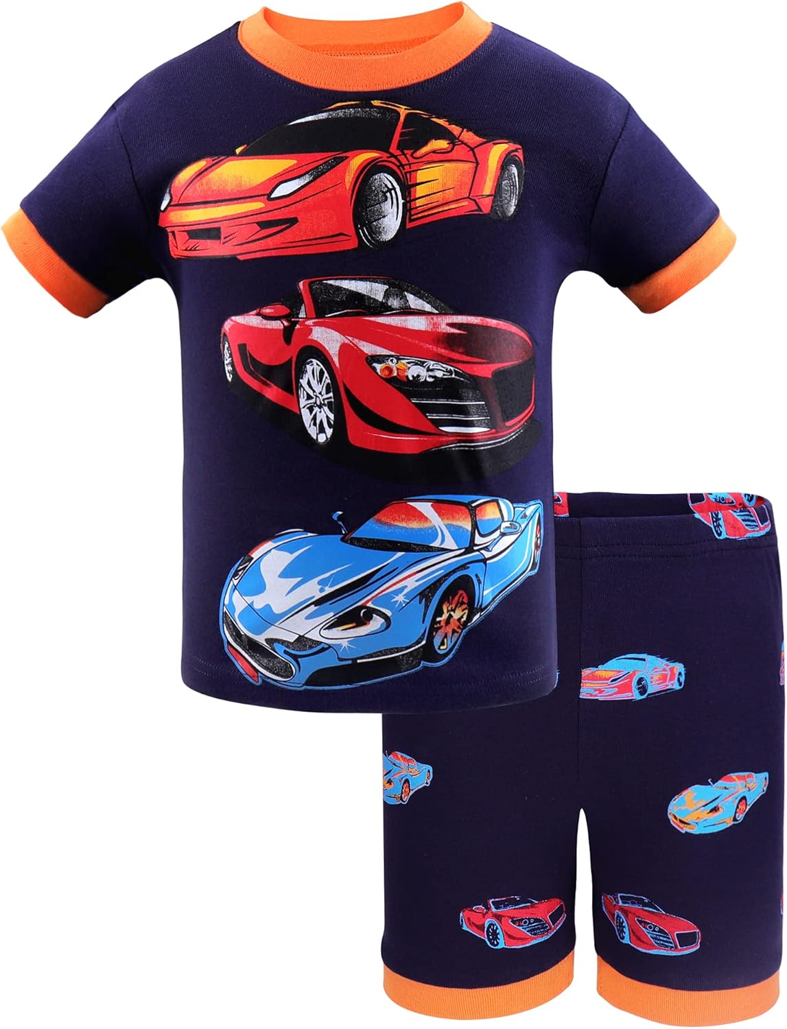 Cotton Pajamas Boys Car Pyjamas DAUGHTER QUEEN Race Car