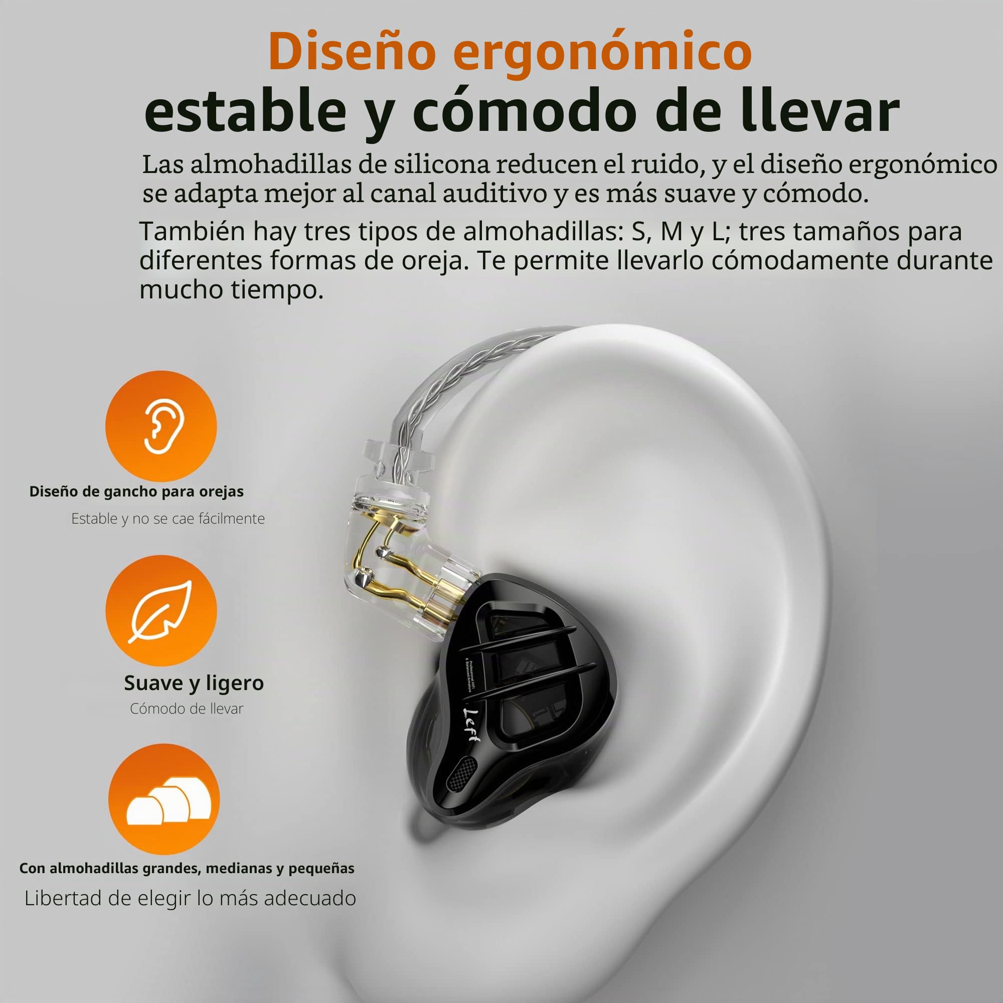 KZ ZAR - Auriculares intrauditivos 7BA+1DD híbridos de 8 Controladores, HiFi, Bajos y Aislamiento de Ruido, claridad de Todas Las Frecuencias, Sonido estéreo, cómodos Auriculares para Ingenieros de