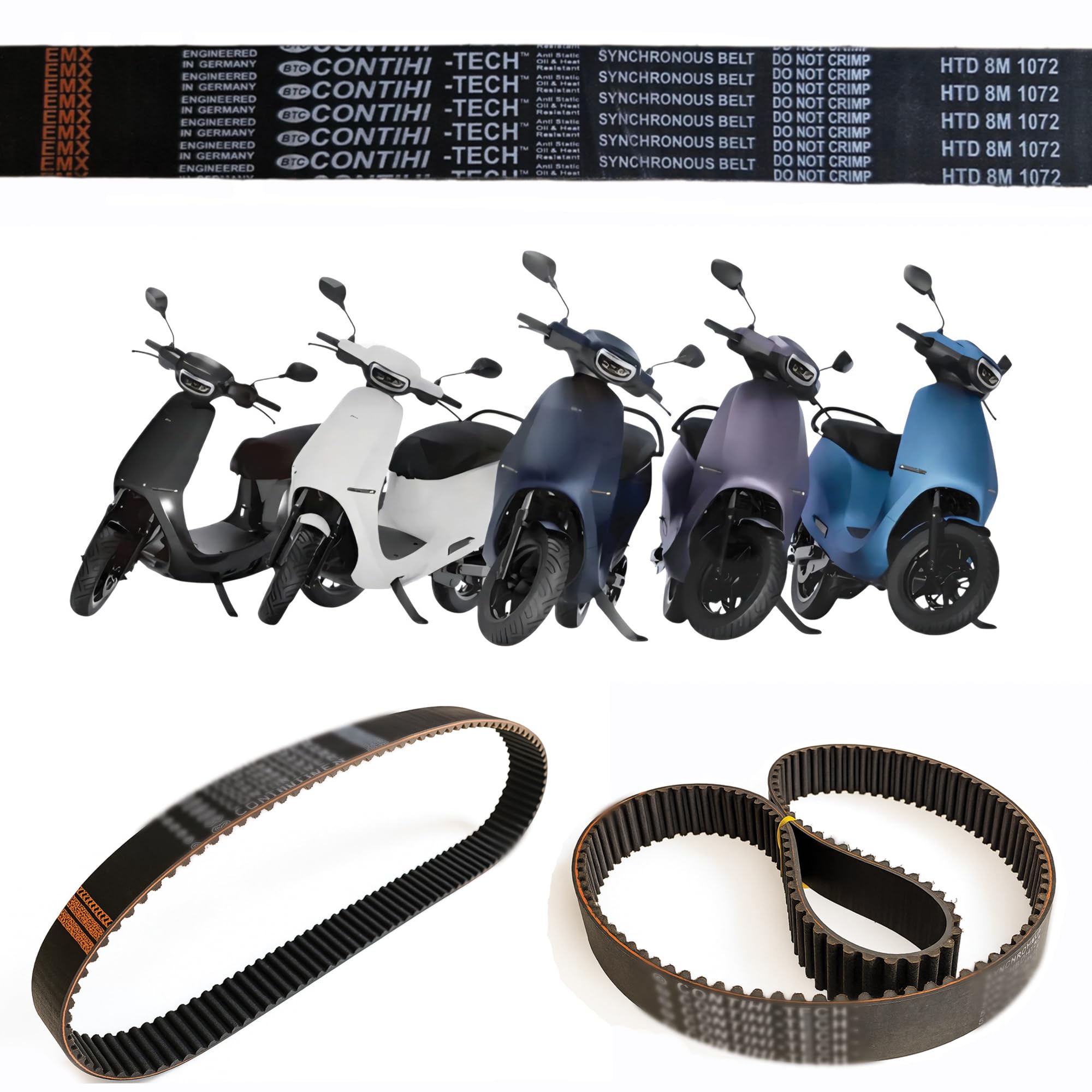 Motor Drive Belt compatible with OLA S1 Pro (GEN 2) | PIX-X'act STD S 8M 1072 Drive Belt | High-Performance, Long-Lasting