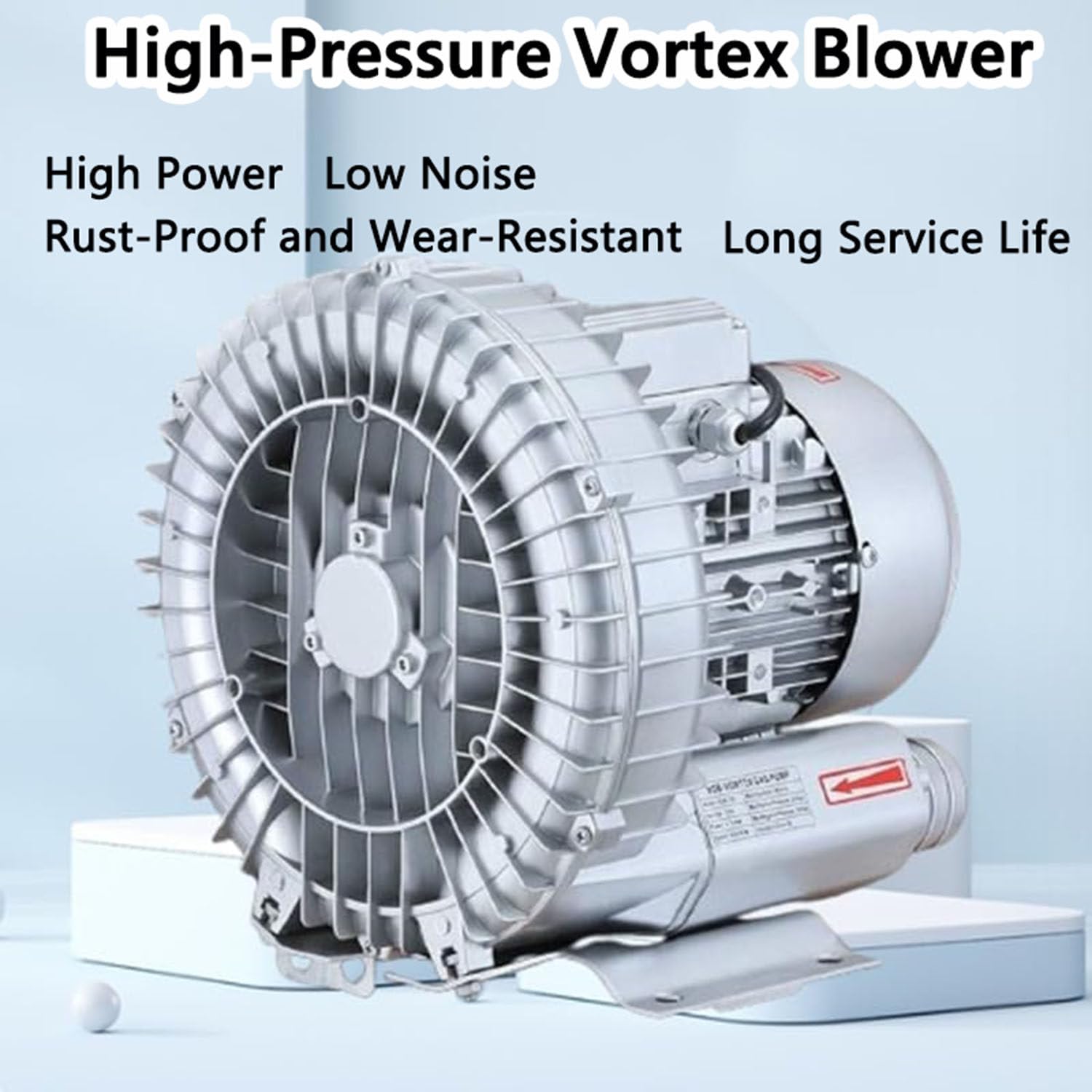Soffiante Monofase 220v, Soffiante Ad Anello Vortice Ad Alta Pressione, Pompa per Vuoto Industriale per Soffiaggio O Aspirazione Dell'aria, 120w-1500w,120W/0.16HP