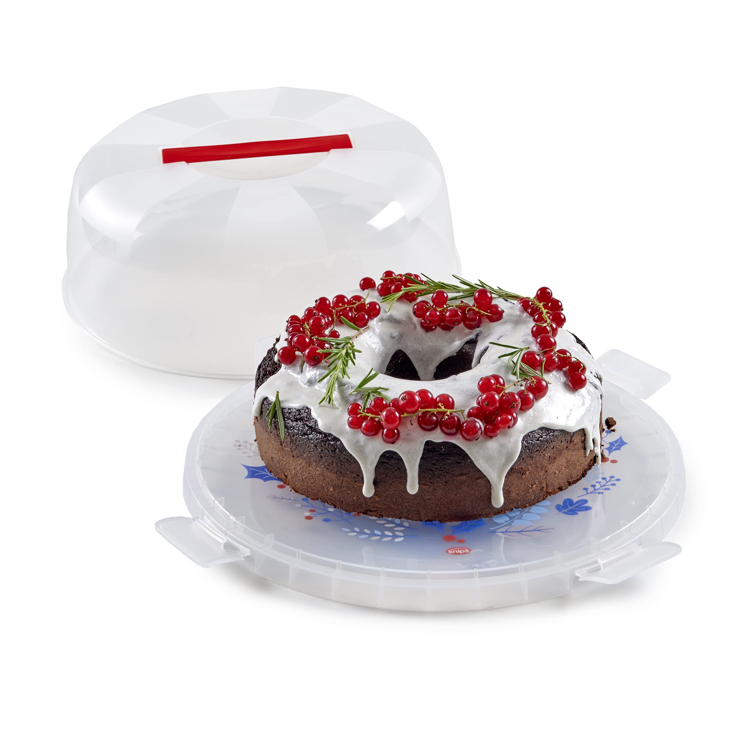 Porta Torta Snips Made In Italy - Diametro 28 Cm, Altezza 11 Cm, Materiale Sicuro Senza BPA - Foto 3