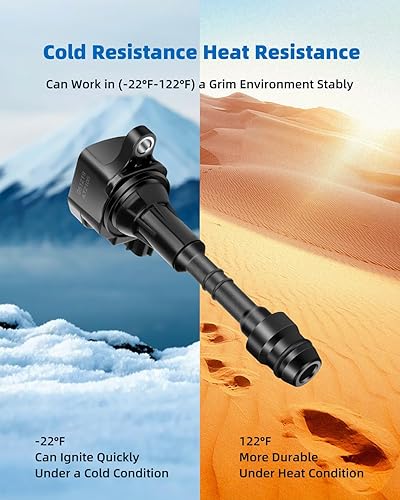 Vista 1705 de ECCPP Bobinas de encendido portátiles de repuesto para automóvil compatibles con Infiniti I30/para Nissan Maxima 3.0L V6 2000-2001 Reemplazo