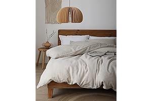 100% Washed French Flax Linen Duvet Cover Set