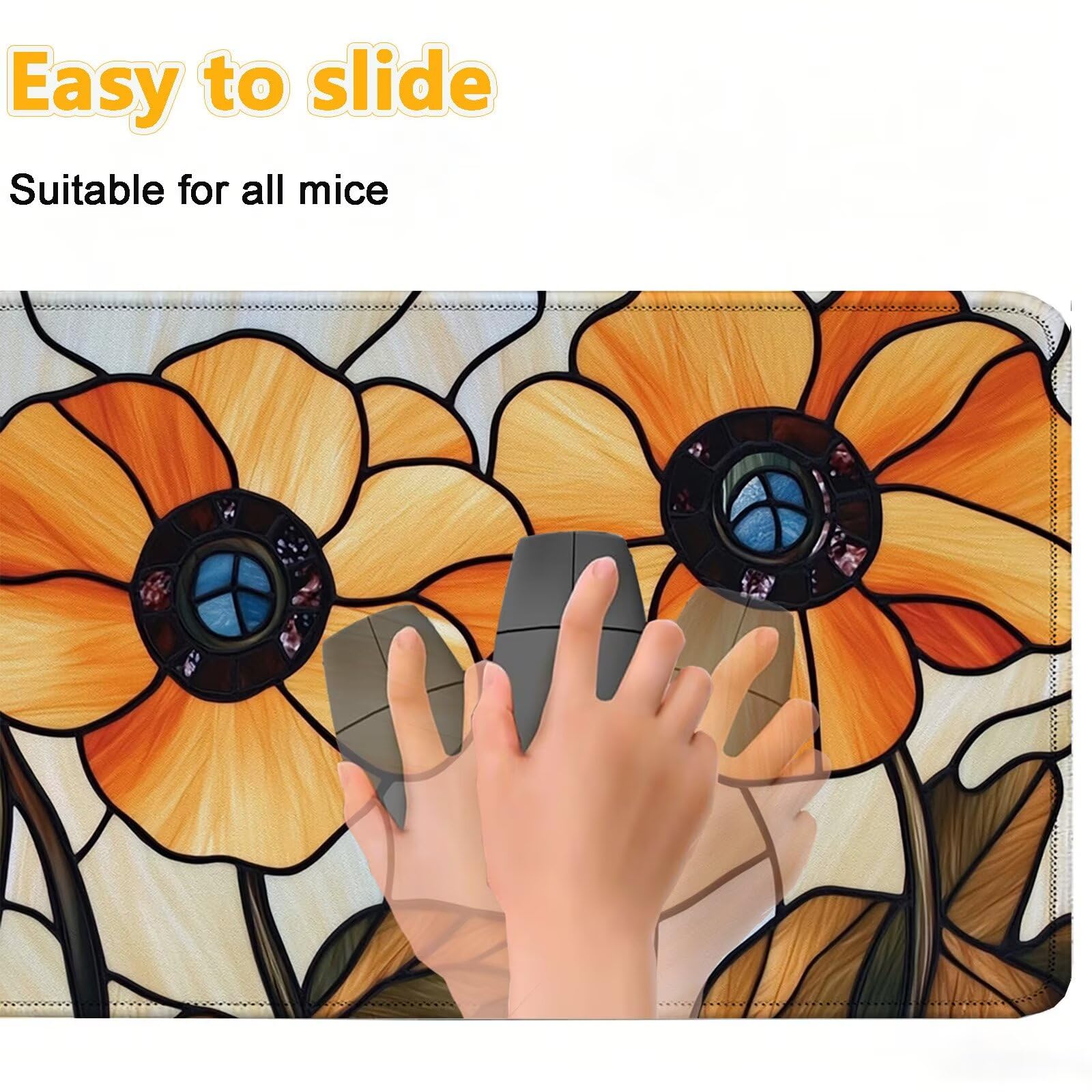 Tapis de Souris, Tapis de Souris Gaming 900 x 450 mm Couleur Orange 0-z101