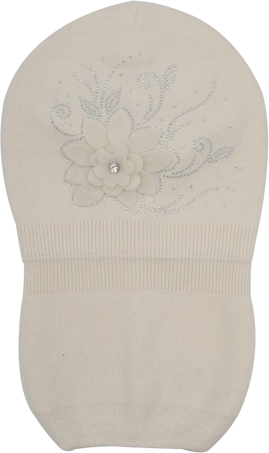 ZLYC Women Floral Slouchy Beanie Hat Double Layer Winter Knit Skull Cap - Image 6